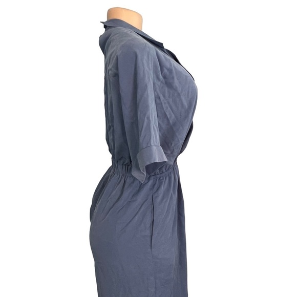 3/$30 🍂 A loves a Blue Short Sleeve Wide Leg Jumpsuit - Picture 6 of 9